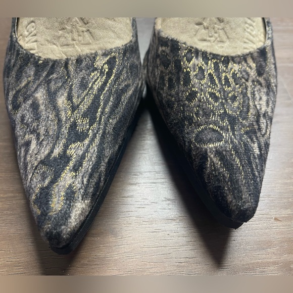 Never Worn EY Boutique Black/Cream Leopard Print Slingback Heels with Handbag - Picture 17 of 17